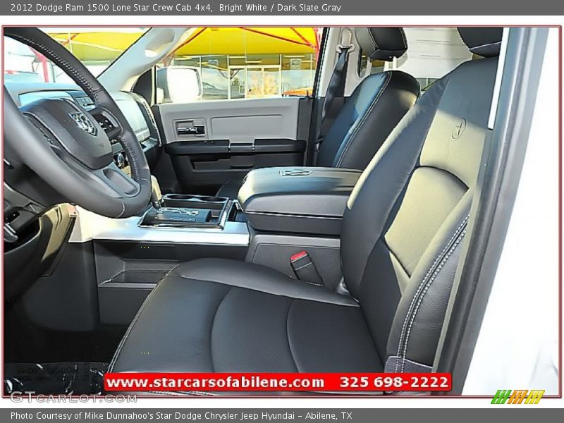 Bright White / Dark Slate Gray 2012 Dodge Ram 1500 Lone Star Crew Cab 4x4