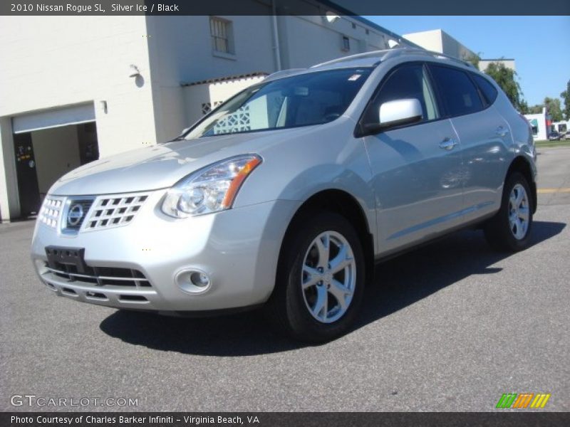 Silver Ice / Black 2010 Nissan Rogue SL