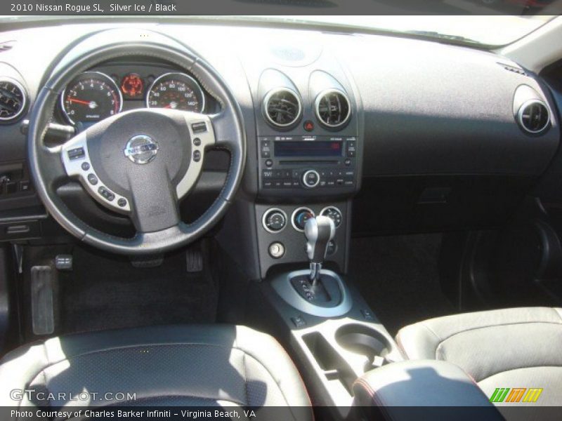 Silver Ice / Black 2010 Nissan Rogue SL