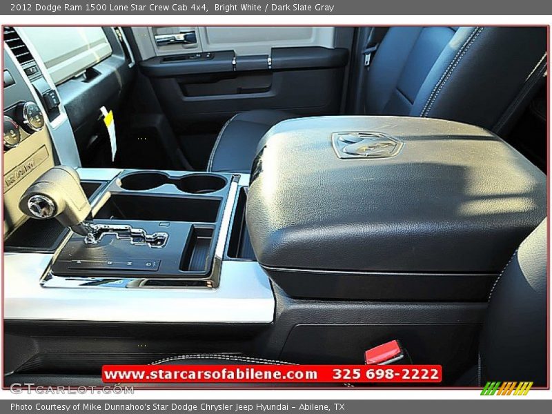 Bright White / Dark Slate Gray 2012 Dodge Ram 1500 Lone Star Crew Cab 4x4