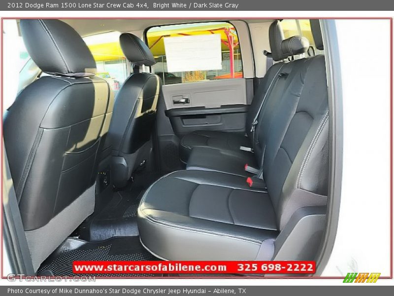 Bright White / Dark Slate Gray 2012 Dodge Ram 1500 Lone Star Crew Cab 4x4