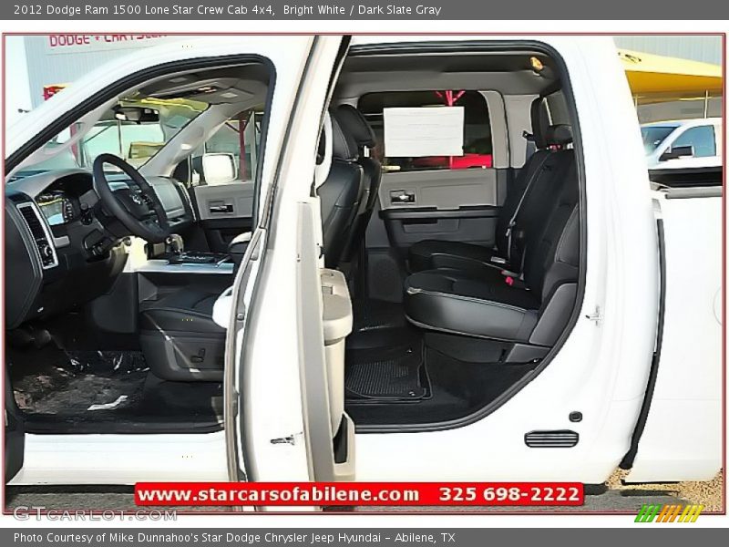 Bright White / Dark Slate Gray 2012 Dodge Ram 1500 Lone Star Crew Cab 4x4