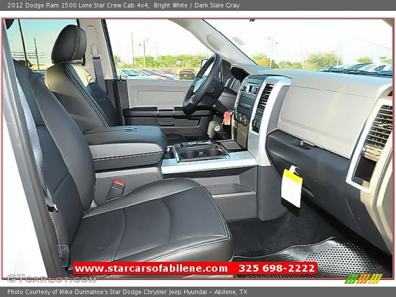 Bright White / Dark Slate Gray 2012 Dodge Ram 1500 Lone Star Crew Cab 4x4