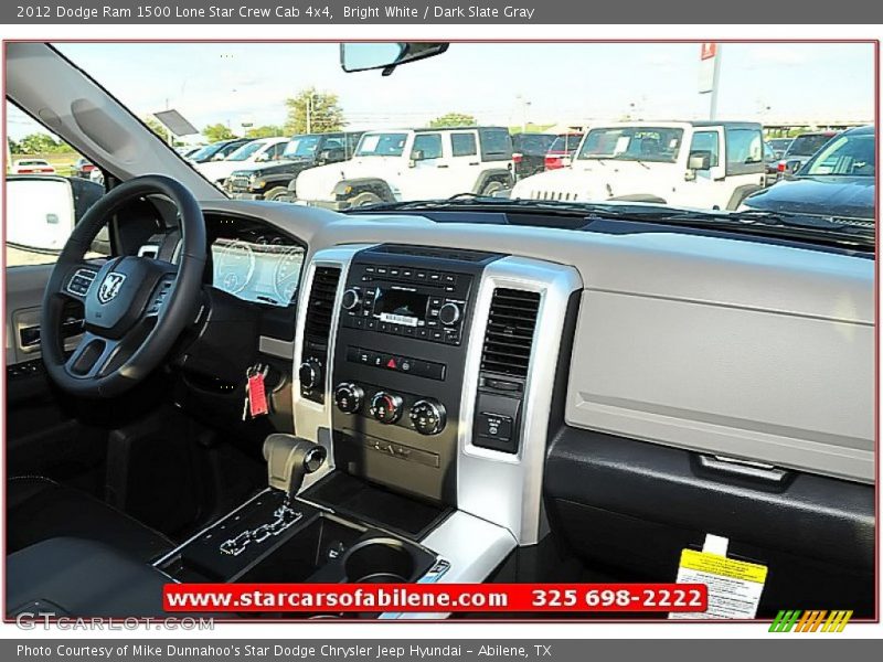 Bright White / Dark Slate Gray 2012 Dodge Ram 1500 Lone Star Crew Cab 4x4