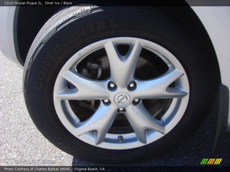 Silver Ice / Black 2010 Nissan Rogue SL