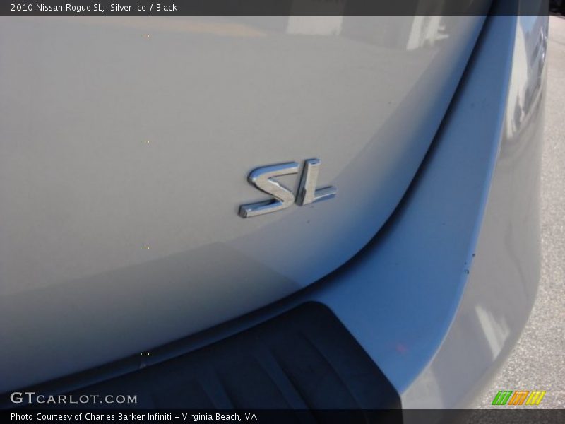Silver Ice / Black 2010 Nissan Rogue SL