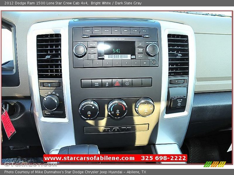 Bright White / Dark Slate Gray 2012 Dodge Ram 1500 Lone Star Crew Cab 4x4