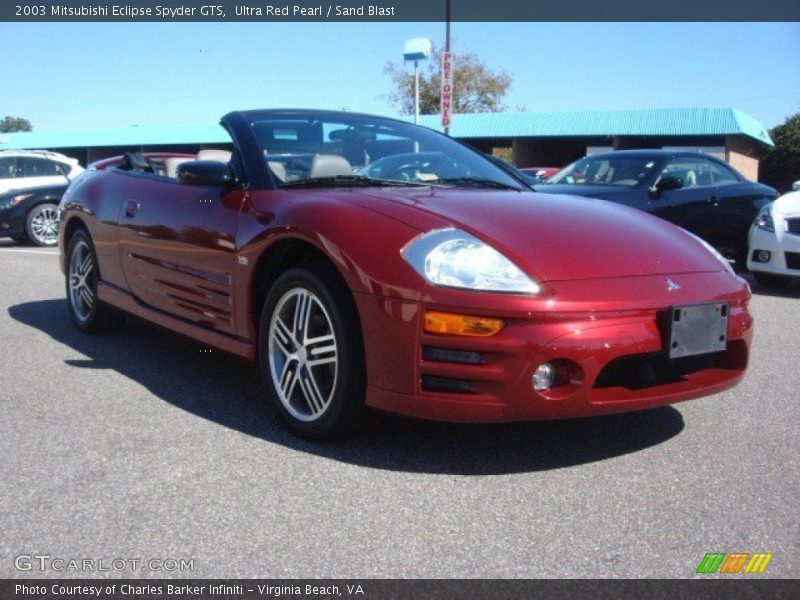 Ultra Red Pearl / Sand Blast 2003 Mitsubishi Eclipse Spyder GTS