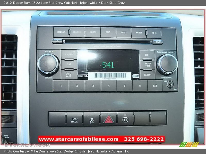 Bright White / Dark Slate Gray 2012 Dodge Ram 1500 Lone Star Crew Cab 4x4