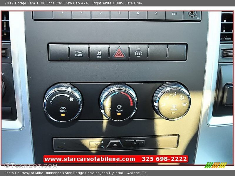 Bright White / Dark Slate Gray 2012 Dodge Ram 1500 Lone Star Crew Cab 4x4