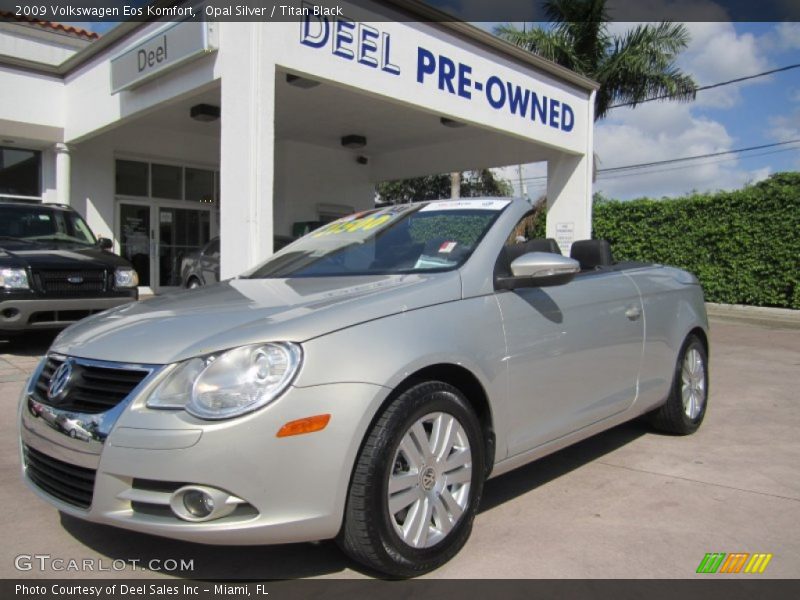 Opal Silver / Titan Black 2009 Volkswagen Eos Komfort