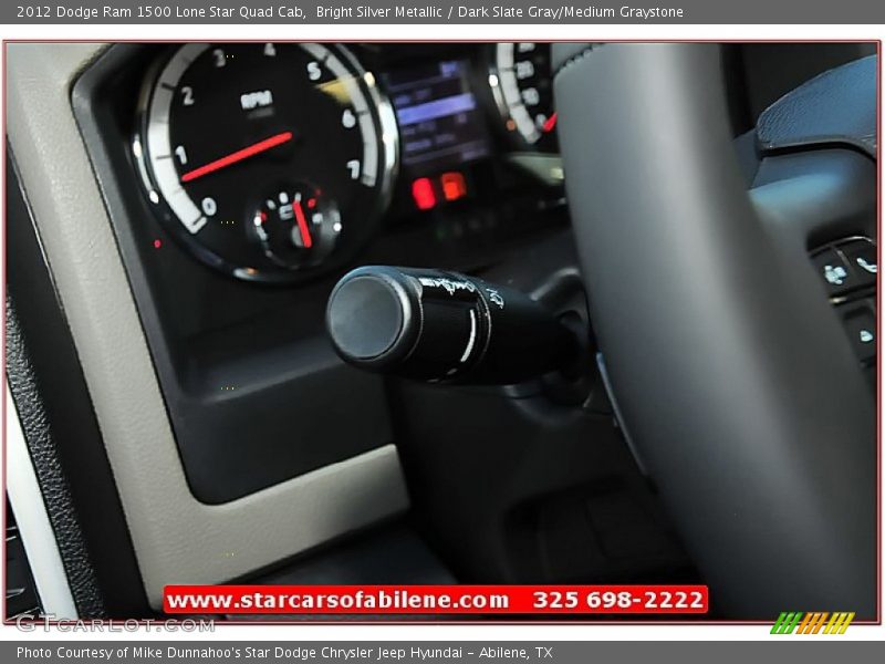 Bright Silver Metallic / Dark Slate Gray/Medium Graystone 2012 Dodge Ram 1500 Lone Star Quad Cab