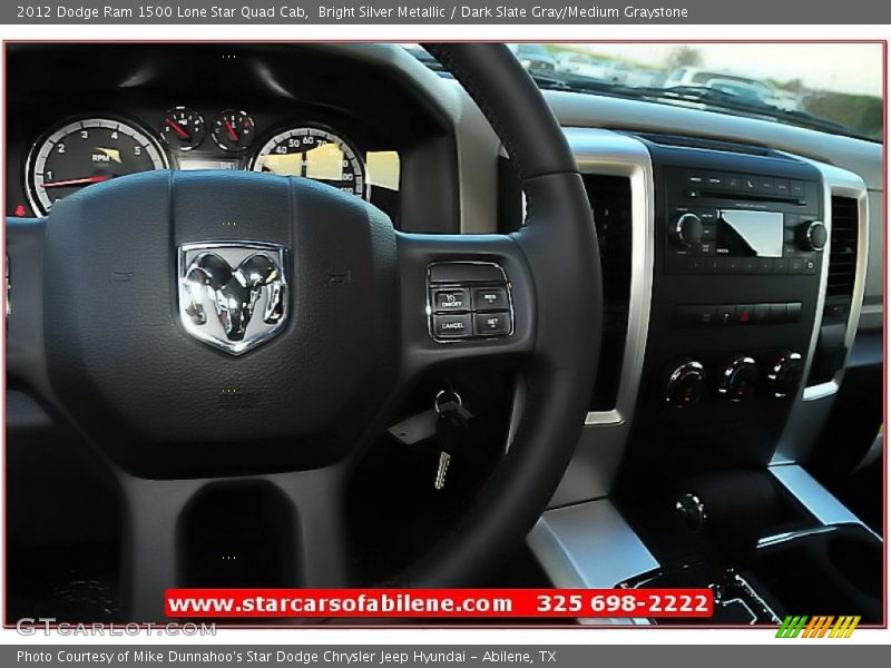 Bright Silver Metallic / Dark Slate Gray/Medium Graystone 2012 Dodge Ram 1500 Lone Star Quad Cab