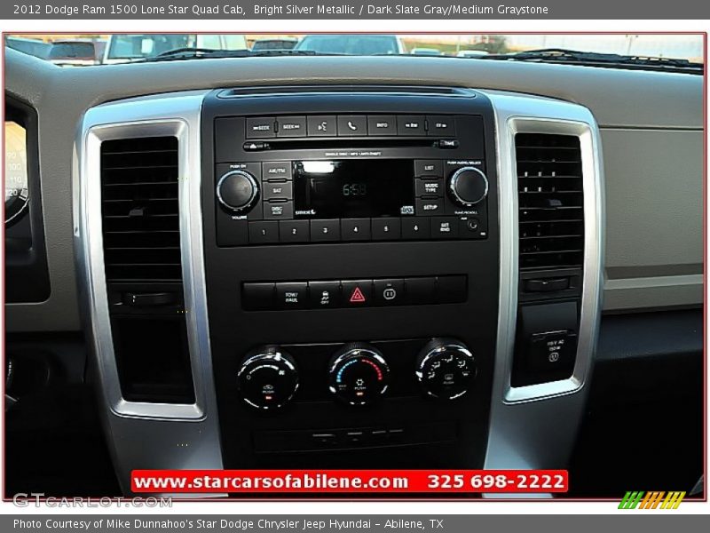 Bright Silver Metallic / Dark Slate Gray/Medium Graystone 2012 Dodge Ram 1500 Lone Star Quad Cab