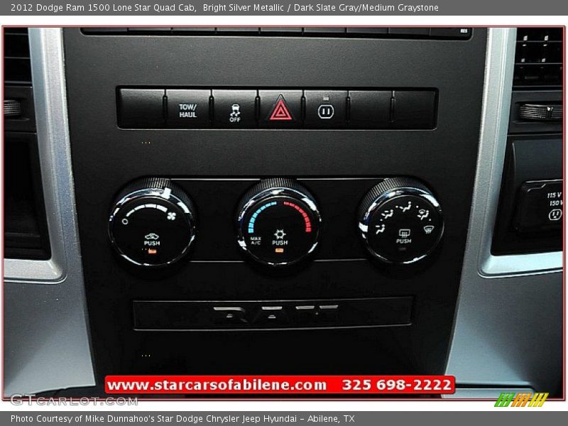 Bright Silver Metallic / Dark Slate Gray/Medium Graystone 2012 Dodge Ram 1500 Lone Star Quad Cab