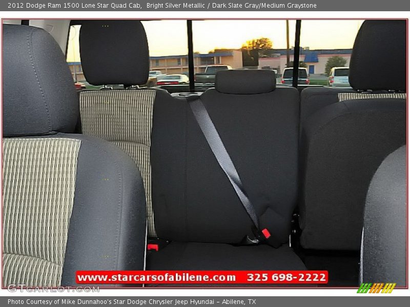 Bright Silver Metallic / Dark Slate Gray/Medium Graystone 2012 Dodge Ram 1500 Lone Star Quad Cab