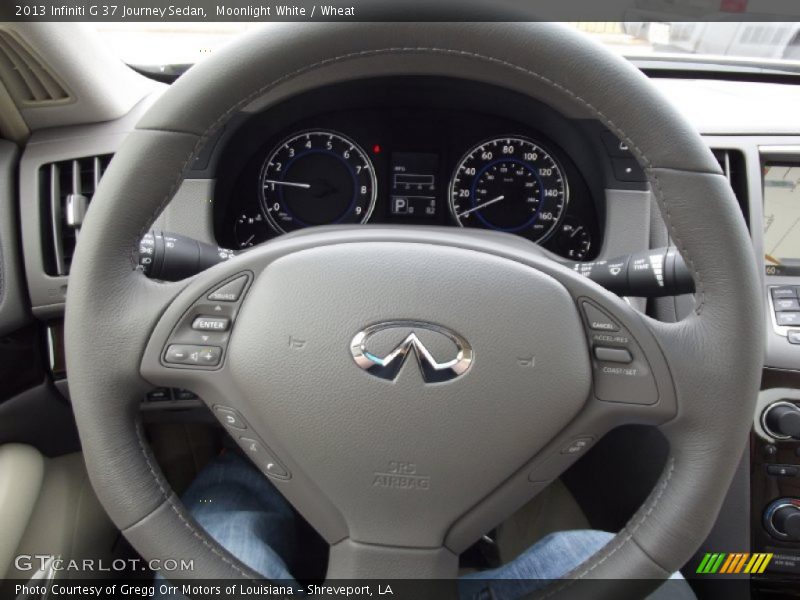 Moonlight White / Wheat 2013 Infiniti G 37 Journey Sedan