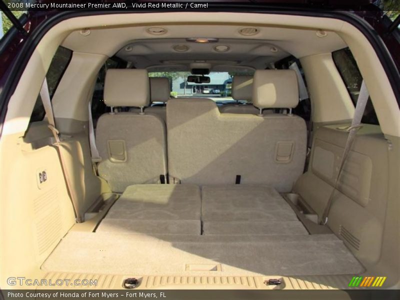 Vivid Red Metallic / Camel 2008 Mercury Mountaineer Premier AWD
