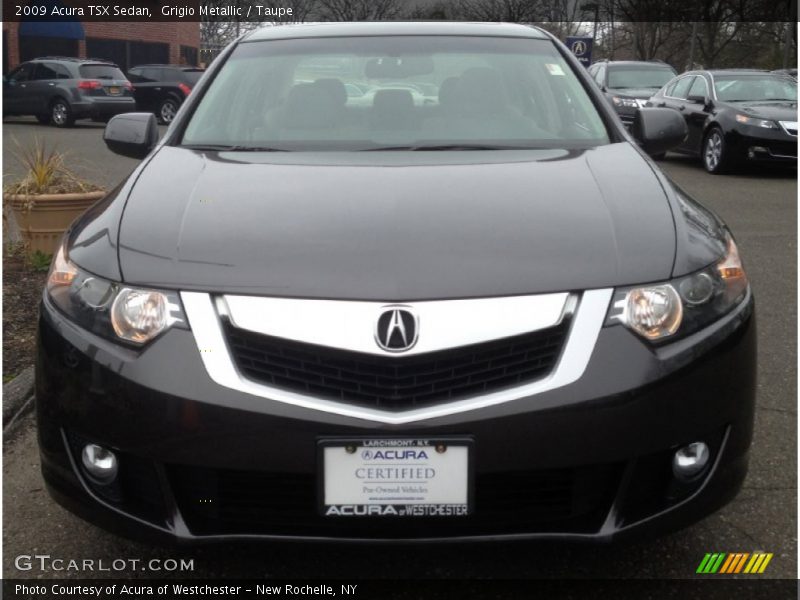 Grigio Metallic / Taupe 2009 Acura TSX Sedan