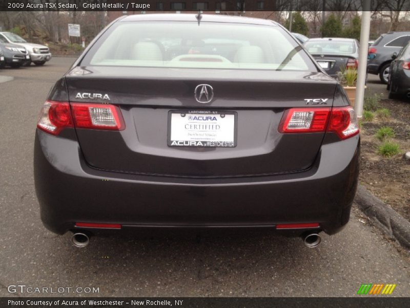 Grigio Metallic / Taupe 2009 Acura TSX Sedan