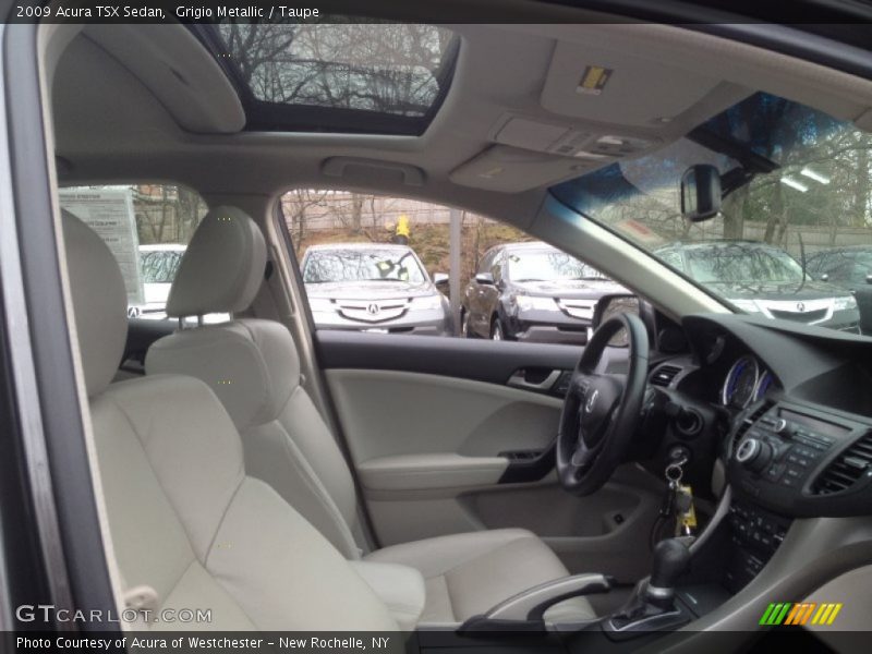 Grigio Metallic / Taupe 2009 Acura TSX Sedan