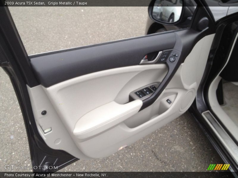 Grigio Metallic / Taupe 2009 Acura TSX Sedan
