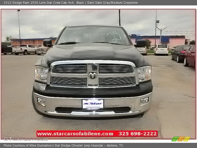 Black / Dark Slate Gray/Medium Graystone 2012 Dodge Ram 1500 Lone Star Crew Cab 4x4