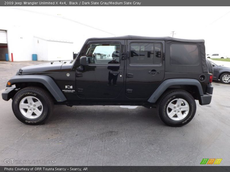 Black / Dark Slate Gray/Medium Slate Gray 2009 Jeep Wrangler Unlimited X 4x4