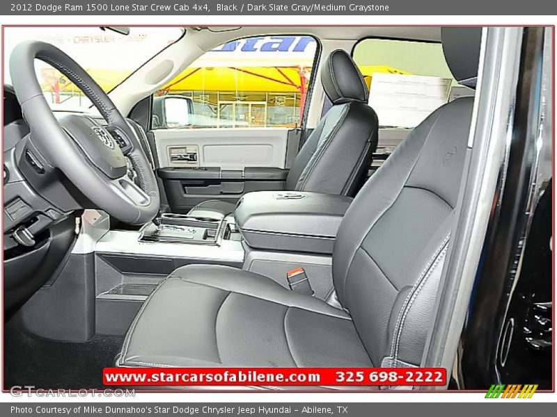 Black / Dark Slate Gray/Medium Graystone 2012 Dodge Ram 1500 Lone Star Crew Cab 4x4