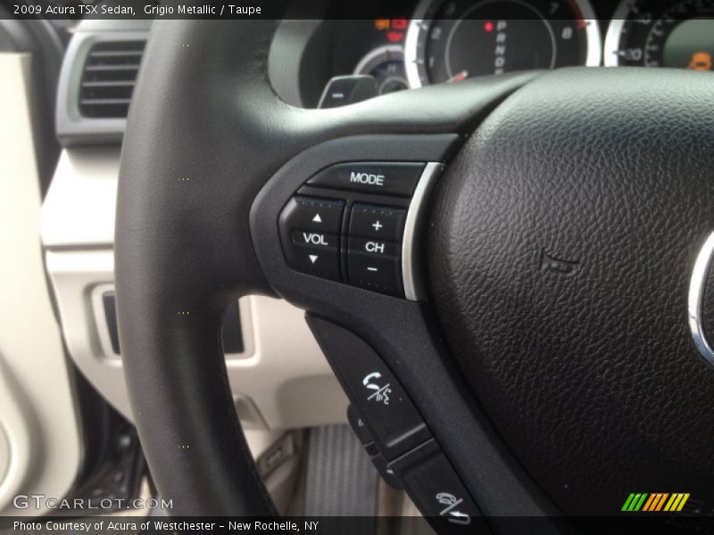 Grigio Metallic / Taupe 2009 Acura TSX Sedan