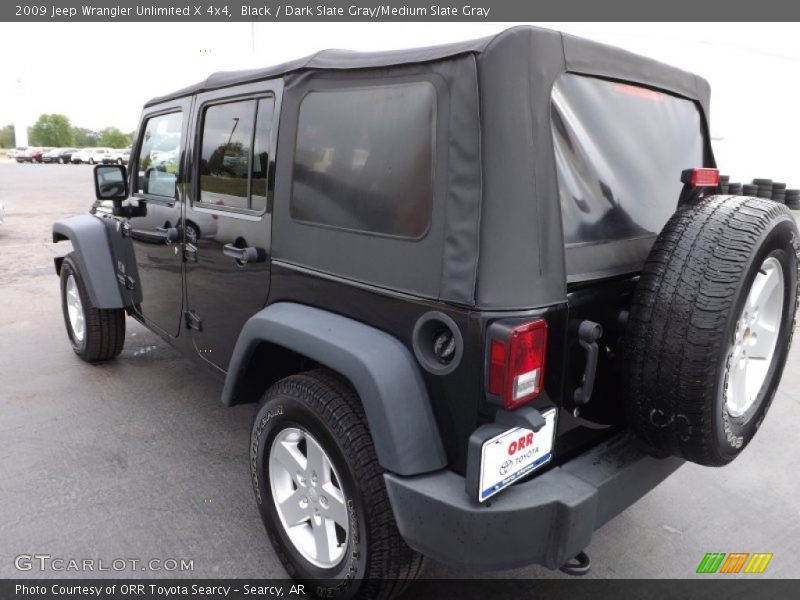 Black / Dark Slate Gray/Medium Slate Gray 2009 Jeep Wrangler Unlimited X 4x4