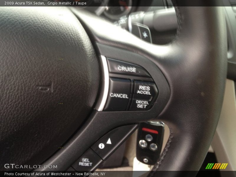 Grigio Metallic / Taupe 2009 Acura TSX Sedan