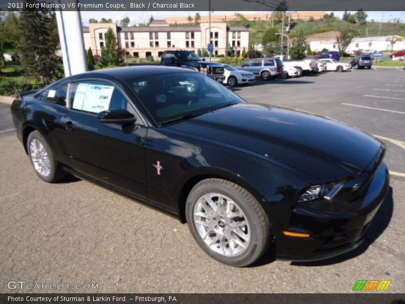 Black / Charcoal Black 2013 Ford Mustang V6 Premium Coupe