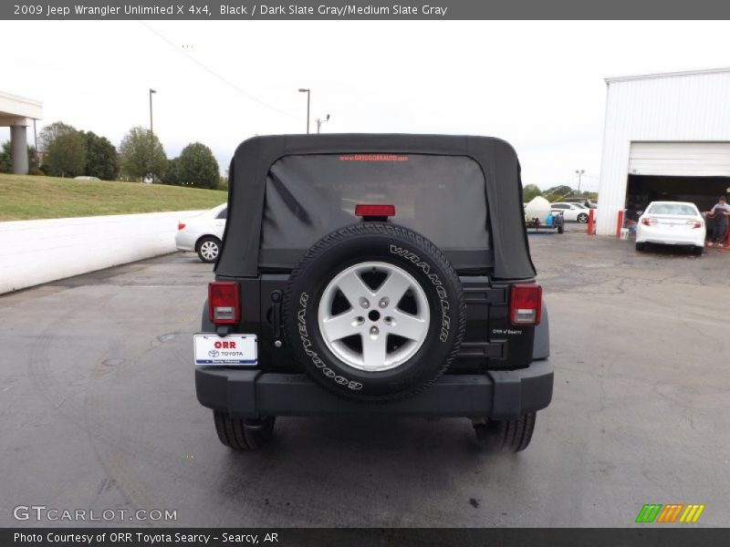 Black / Dark Slate Gray/Medium Slate Gray 2009 Jeep Wrangler Unlimited X 4x4