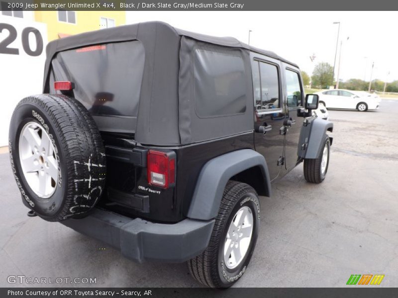 Black / Dark Slate Gray/Medium Slate Gray 2009 Jeep Wrangler Unlimited X 4x4