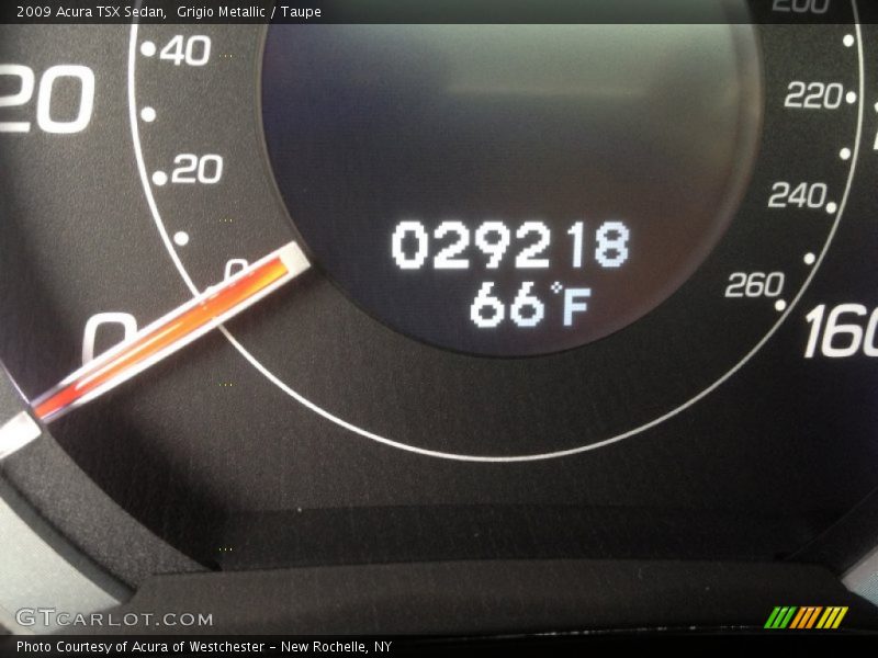 Grigio Metallic / Taupe 2009 Acura TSX Sedan