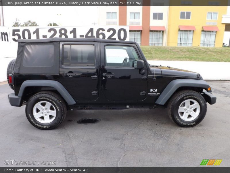 Black / Dark Slate Gray/Medium Slate Gray 2009 Jeep Wrangler Unlimited X 4x4