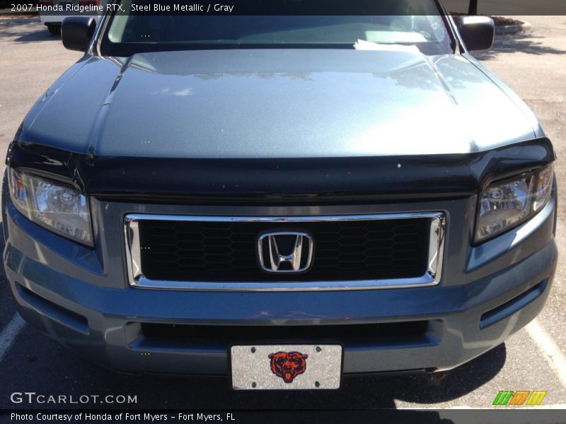 Steel Blue Metallic / Gray 2007 Honda Ridgeline RTX