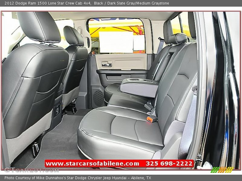 Black / Dark Slate Gray/Medium Graystone 2012 Dodge Ram 1500 Lone Star Crew Cab 4x4