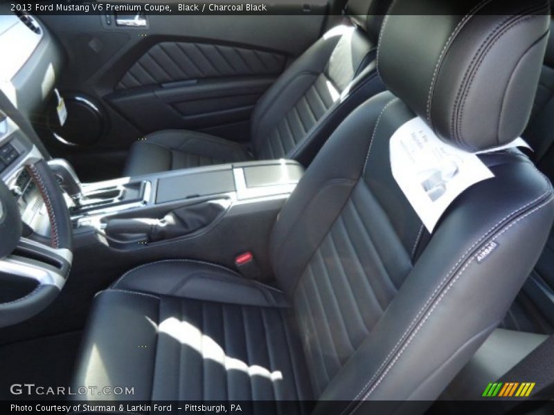 Black / Charcoal Black 2013 Ford Mustang V6 Premium Coupe
