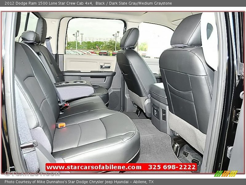 Black / Dark Slate Gray/Medium Graystone 2012 Dodge Ram 1500 Lone Star Crew Cab 4x4