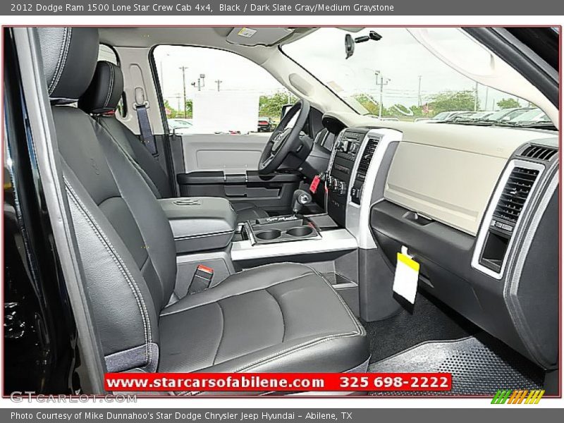 Black / Dark Slate Gray/Medium Graystone 2012 Dodge Ram 1500 Lone Star Crew Cab 4x4