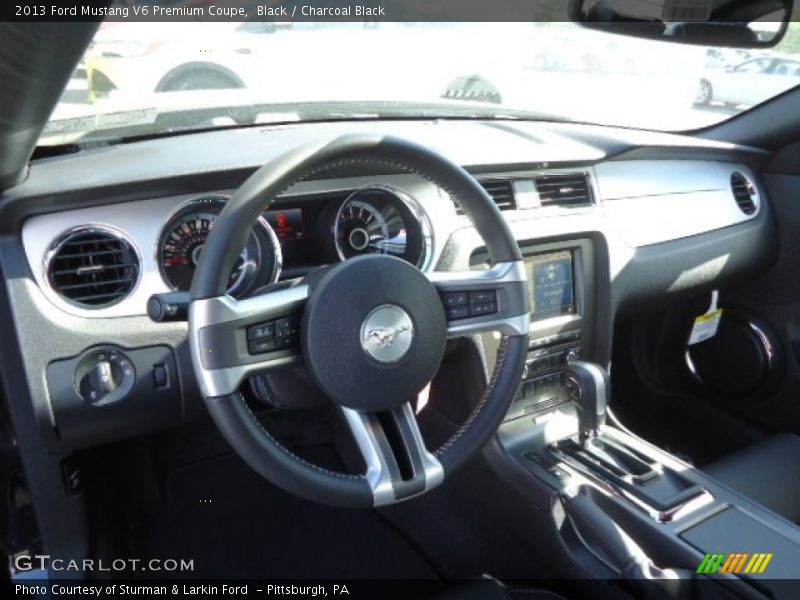 Black / Charcoal Black 2013 Ford Mustang V6 Premium Coupe