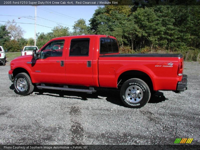 Red Clearcoat / Medium Flint 2005 Ford F250 Super Duty FX4 Crew Cab 4x4