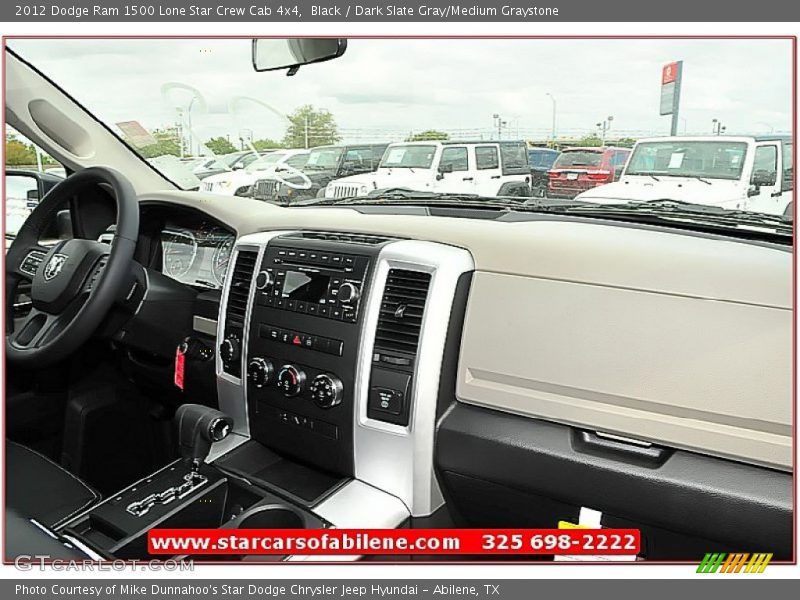 Black / Dark Slate Gray/Medium Graystone 2012 Dodge Ram 1500 Lone Star Crew Cab 4x4