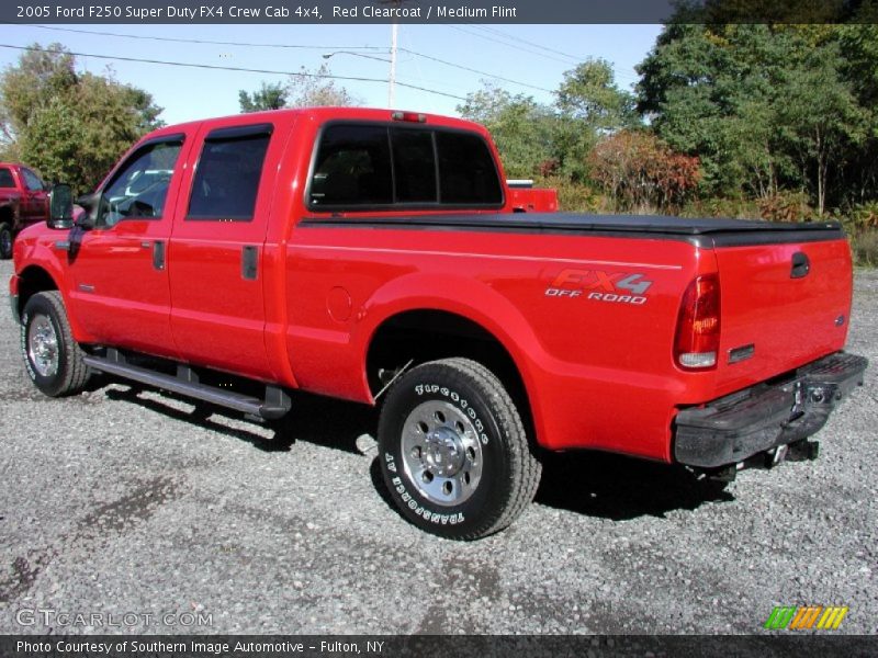Red Clearcoat / Medium Flint 2005 Ford F250 Super Duty FX4 Crew Cab 4x4