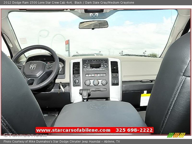 Black / Dark Slate Gray/Medium Graystone 2012 Dodge Ram 1500 Lone Star Crew Cab 4x4