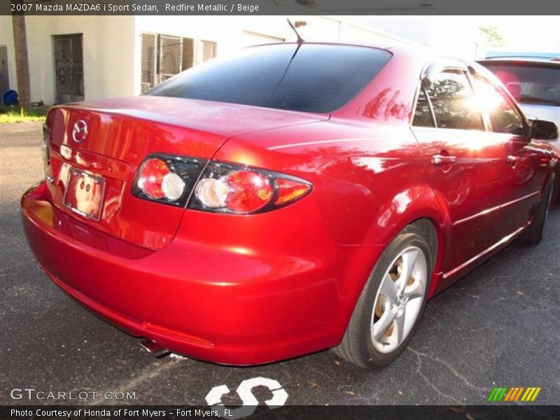 Redfire Metallic / Beige 2007 Mazda MAZDA6 i Sport Sedan