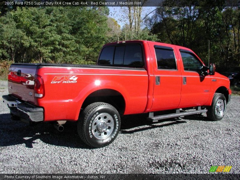 Red Clearcoat / Medium Flint 2005 Ford F250 Super Duty FX4 Crew Cab 4x4