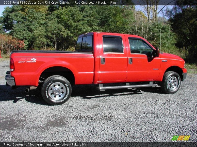 Red Clearcoat / Medium Flint 2005 Ford F250 Super Duty FX4 Crew Cab 4x4